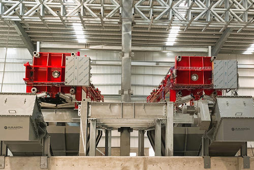 AMAKON conveyor lines for sewage sludge