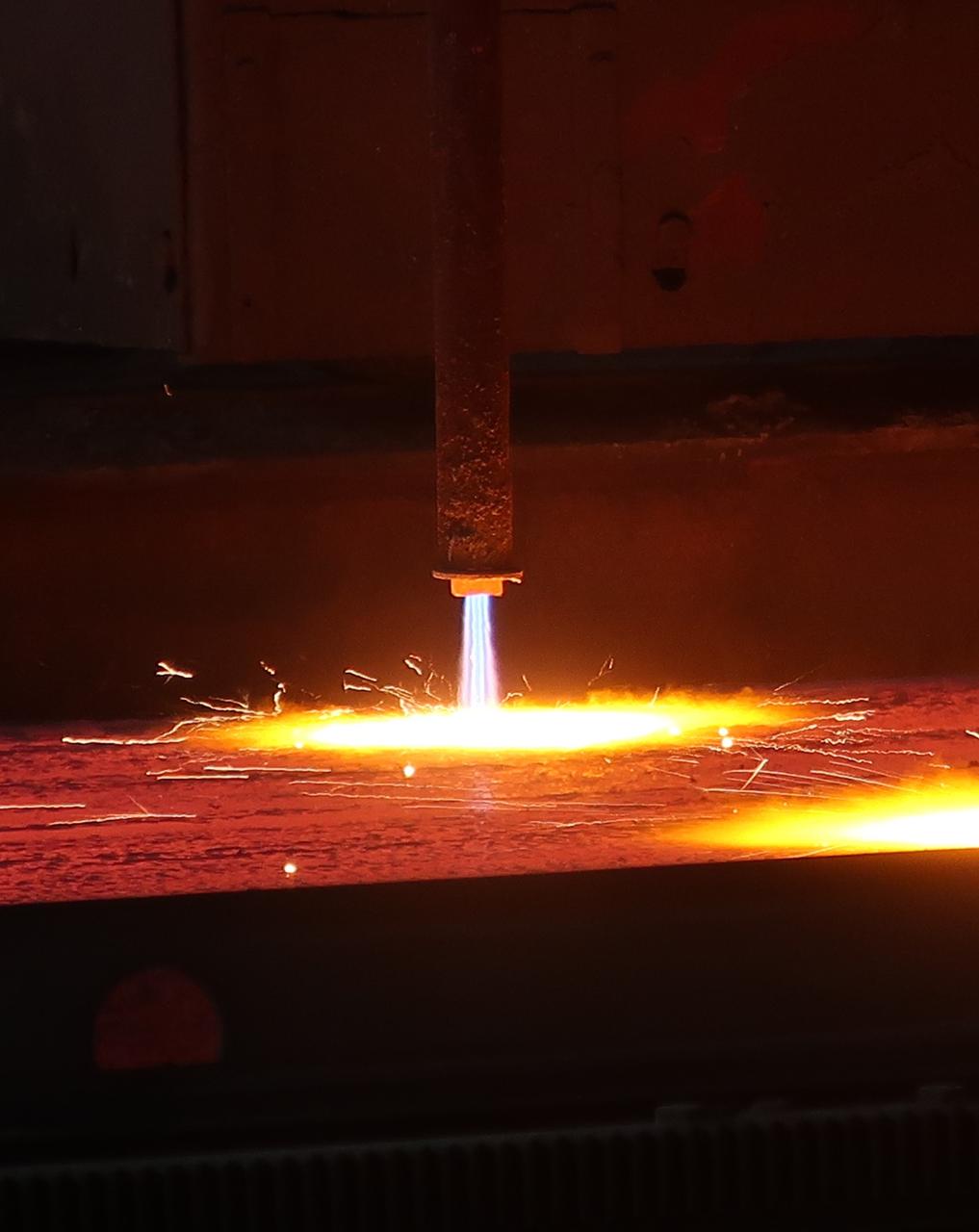 Torch cutting with GEGA SHEL K nozzle