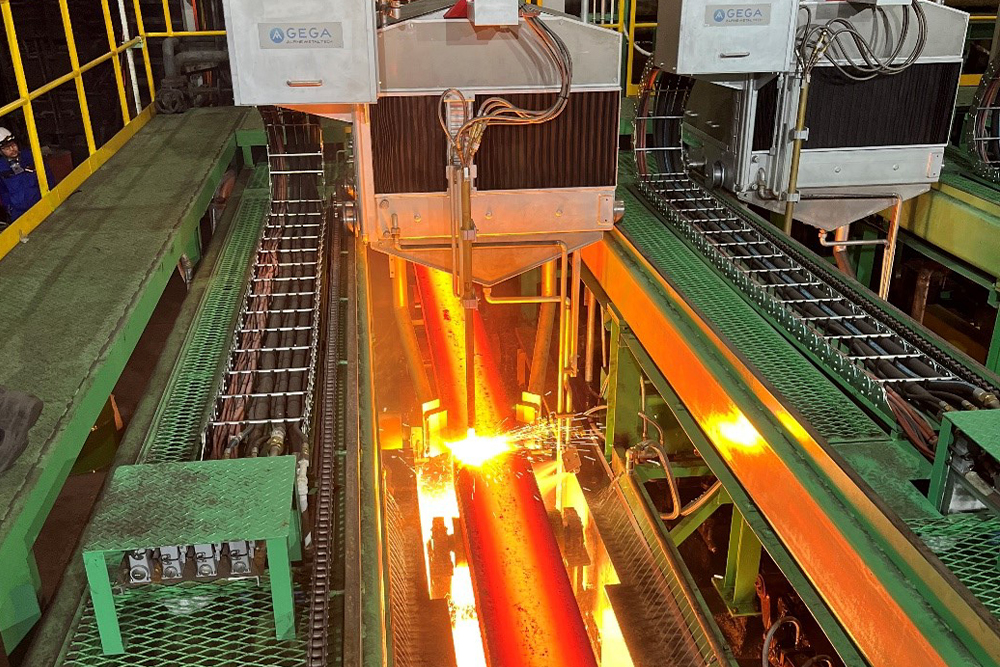 GEGA 4-strands beam blank cutting plant