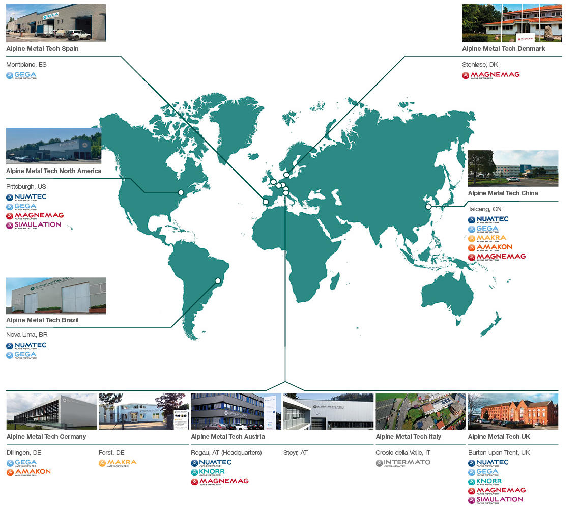 Alpine Metal Tech Standorte