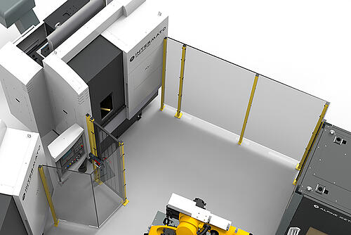 Alpine Metal Tech Robot Cell - Safety Fence