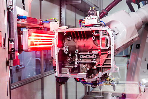 Optische Prüfung von Aliminiumgussbauteilen