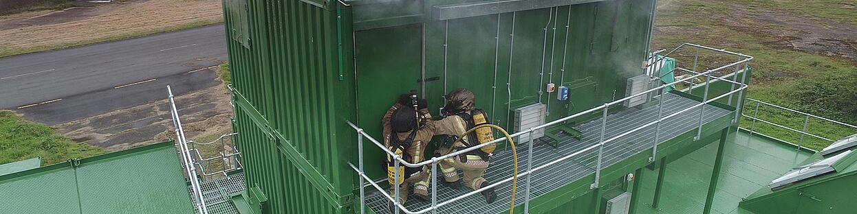 Structural fire simulator for training