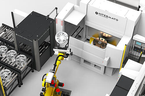 Alpine Metal Tech Robot Cell - Machining Numtec Roboterzelle Alpine Metal Tech