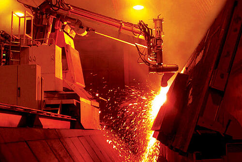 Gega Flämmmanipulator Alpine Metal Tech Gega Flämmmanipulator in der Stahlindustrie