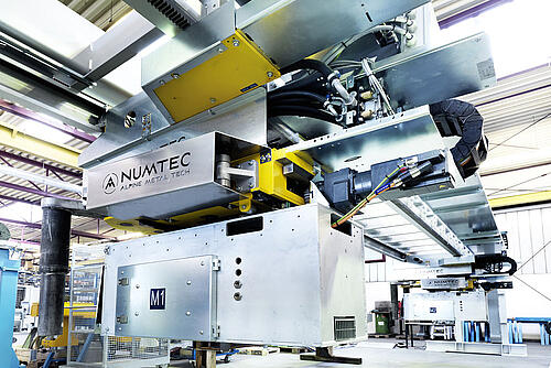 Numtec Revolving Head Stempelmaschine für Brammen, Vorblöcke Alpine Metal Tech Numtec Revolving Head Stempelmaschine für Brammen, Vorblöcke Alpine Metal Tech