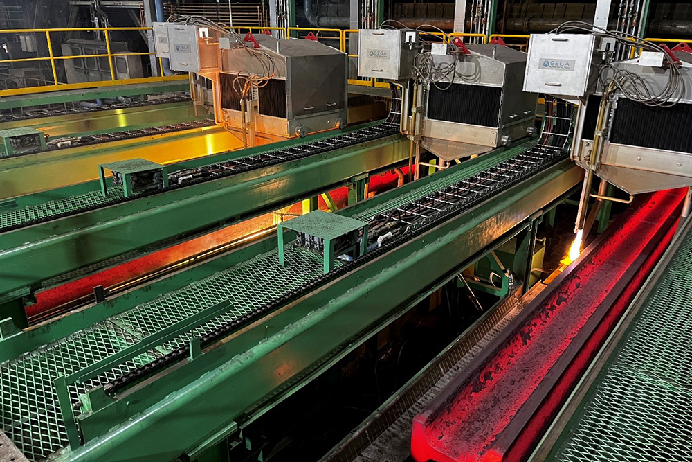 GEGA 4-strands beam blank cutting plant