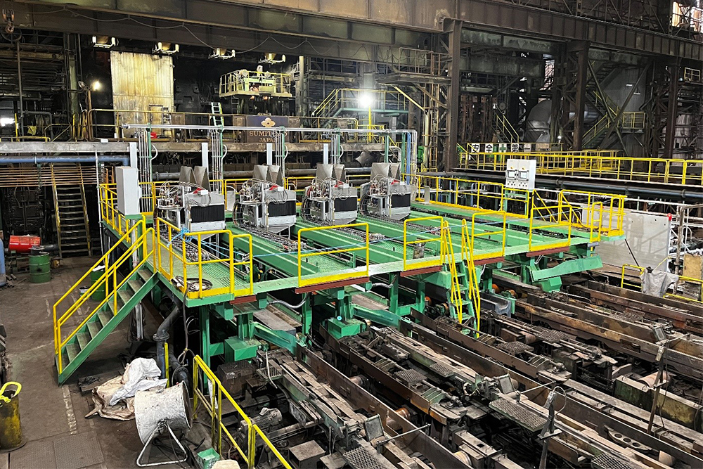 GEGA 4-strands beam blank cutting plant